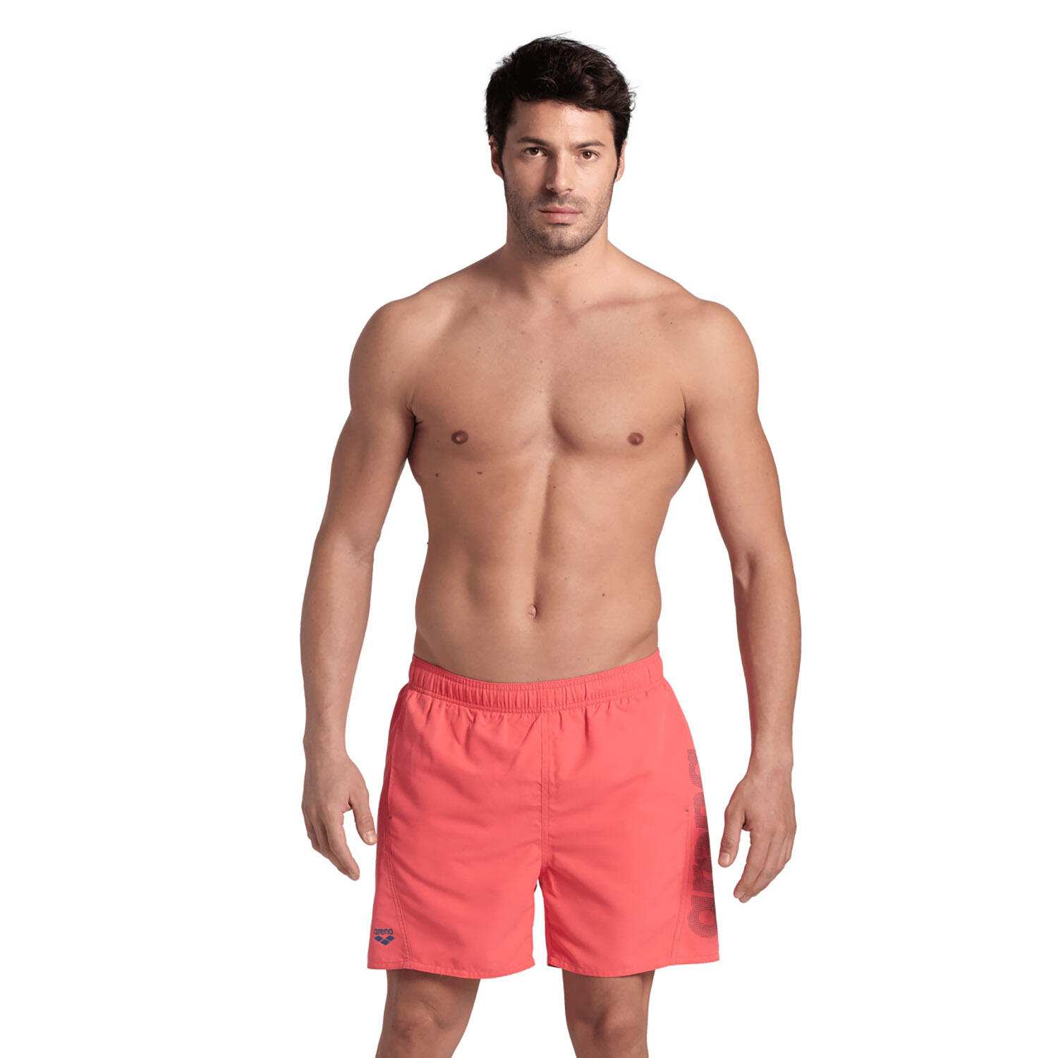 Arena - Shorts De Bain Homme - Fundamentals Logo R - Maillot De Bain 1 Pièce - Bleu|orange - 40 M - Decathlon