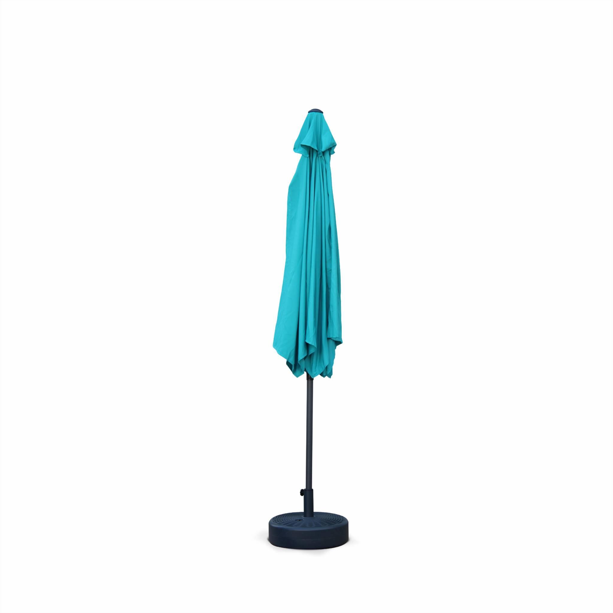 Parasol redondo, 3x3m, Turquesa 5/6