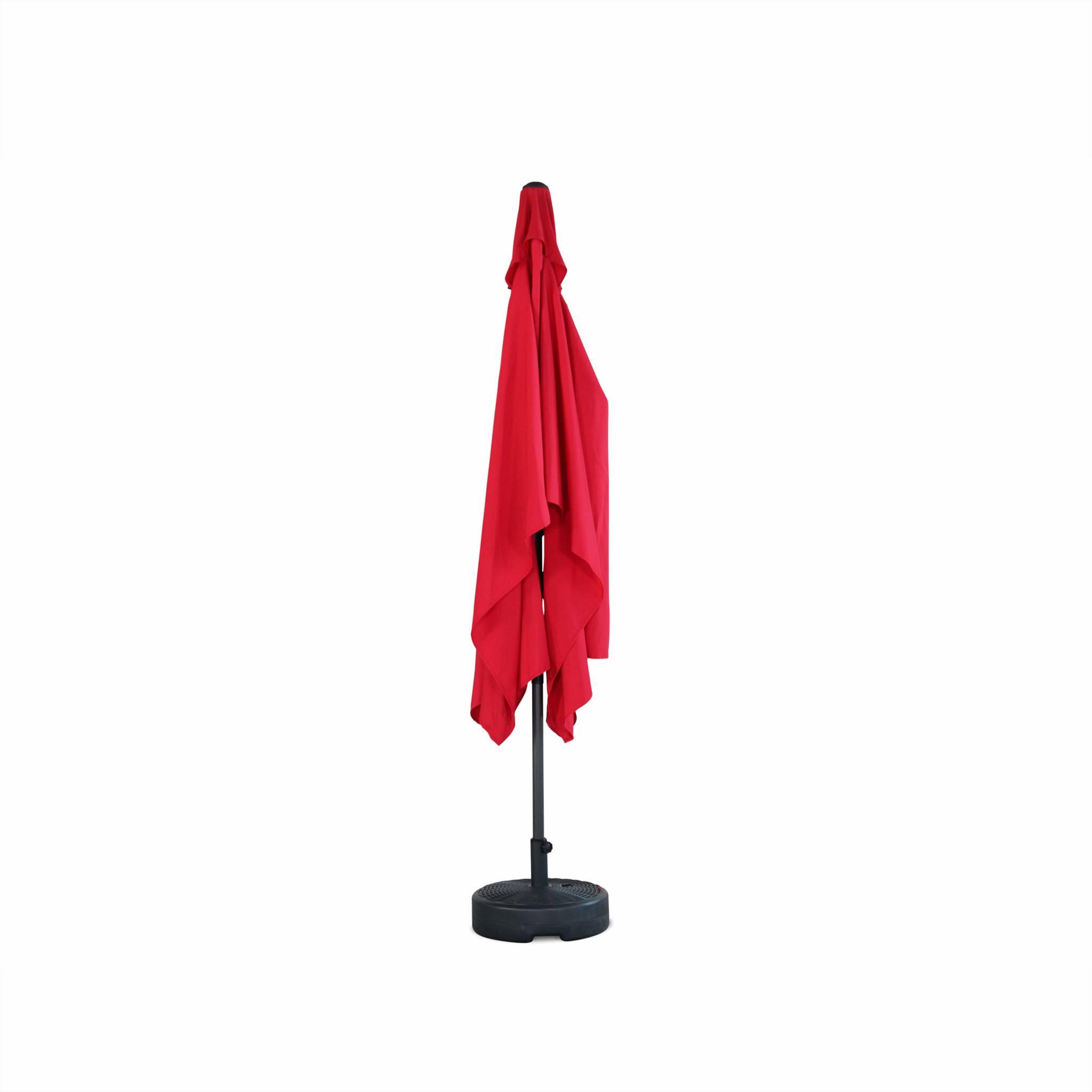 Parasol rectangular, 2x3m, Rojo 4/6