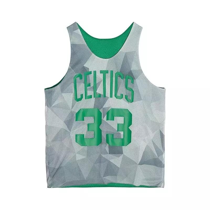 Maillot NBA Réversible Larry Bird Boston Celtics Mitchell & ness Vert 3/4