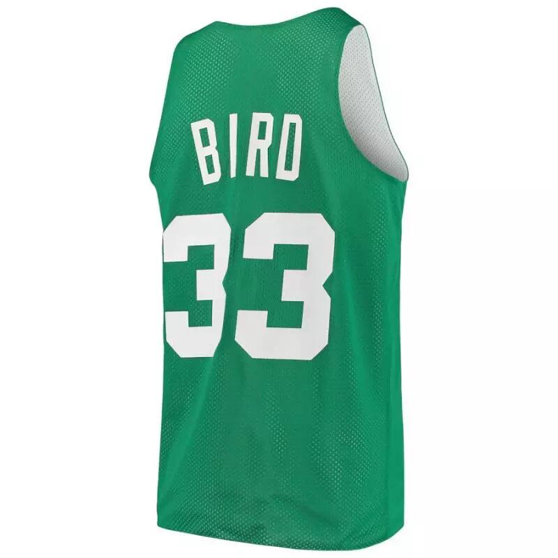 Maillot NBA Réversible Larry Bird Boston Celtics Mitchell & ness Vert 2/4