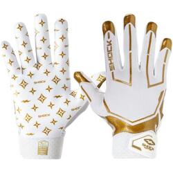 Gants de réception Showtime Shock Doctor SD20400 pour homme, blanc/doré, de luxe