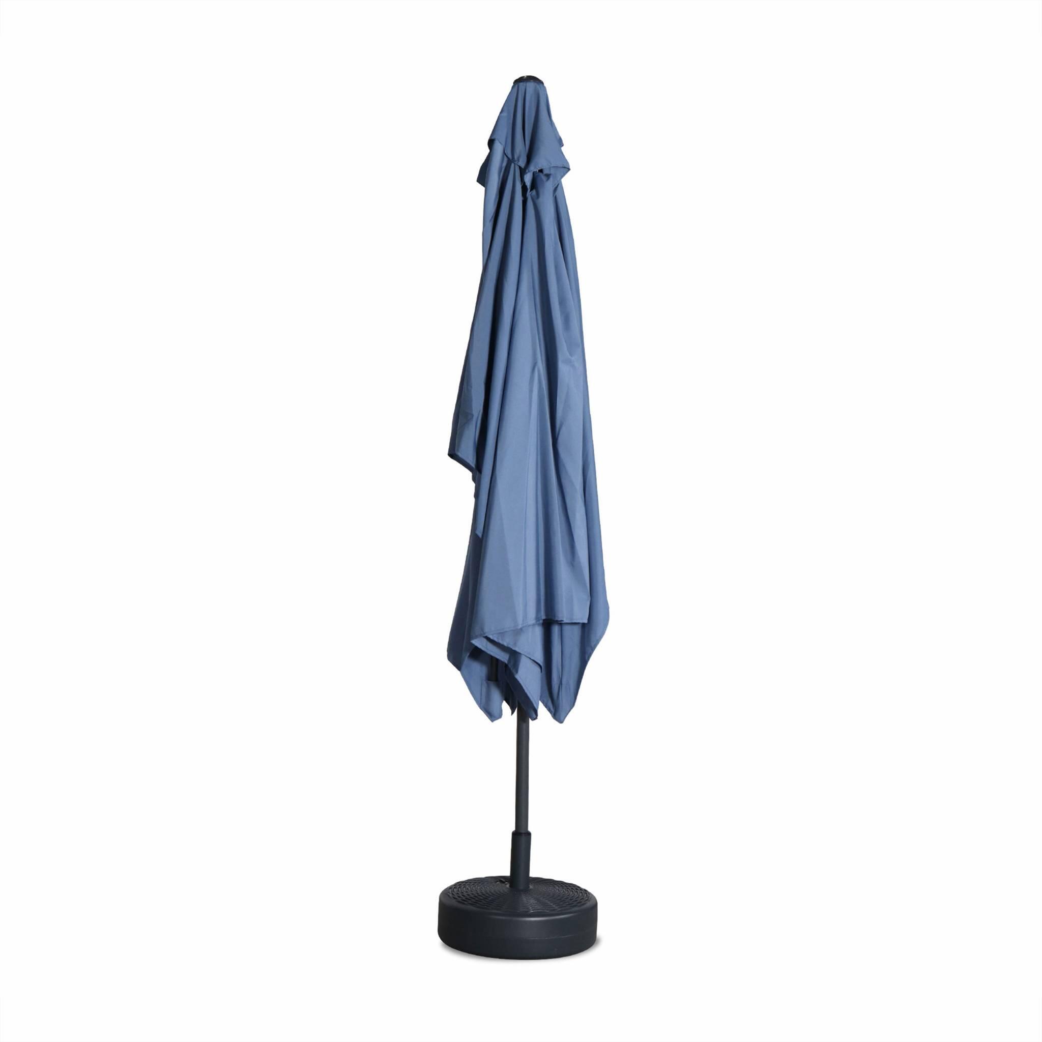 Parasol rectangular, 2x3m, Azul gris 5/6