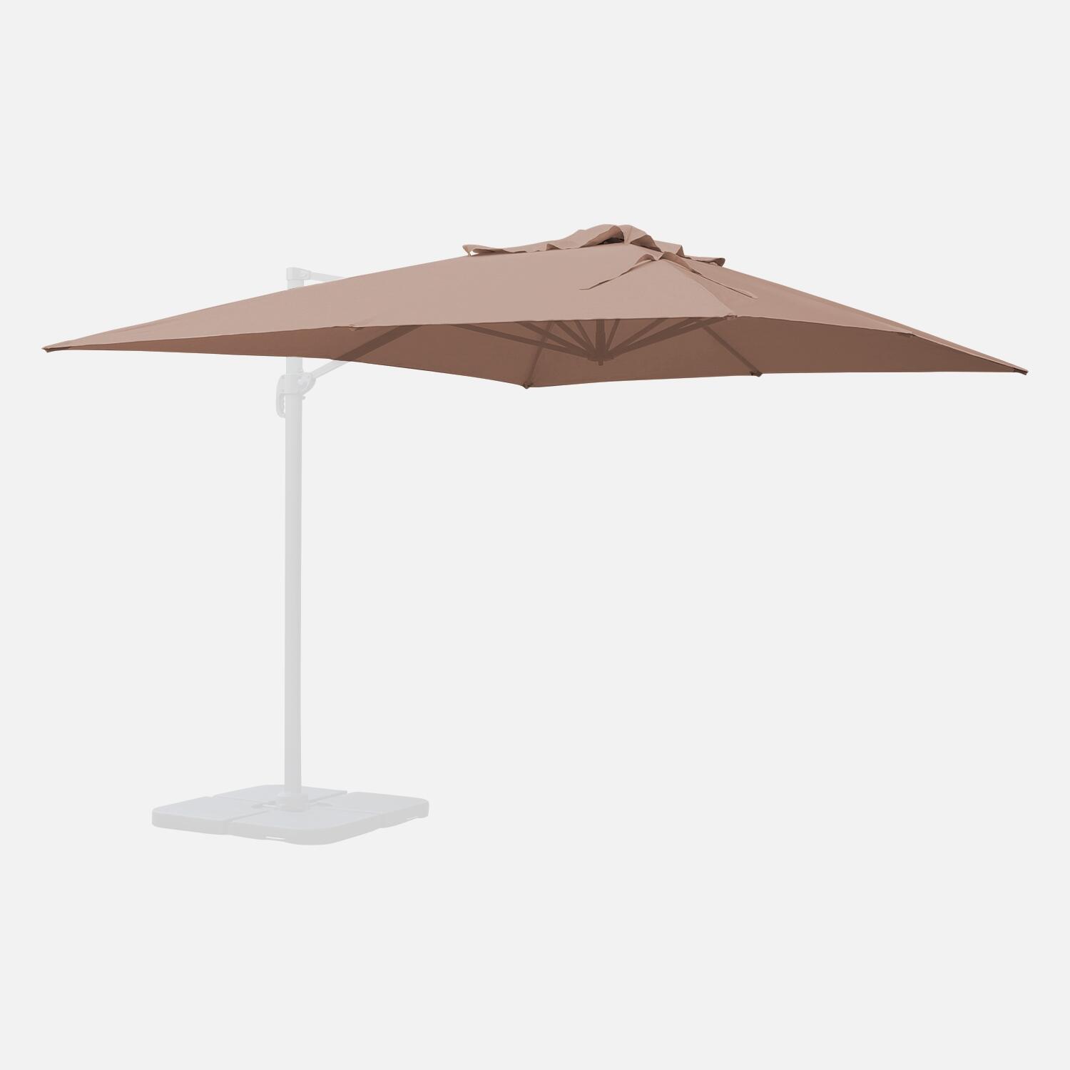 3x4m cobertura de guarda-sol offset, Taupe