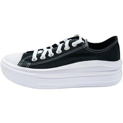 Sneakers converse chuck taylor all star move low top. zwart. dames