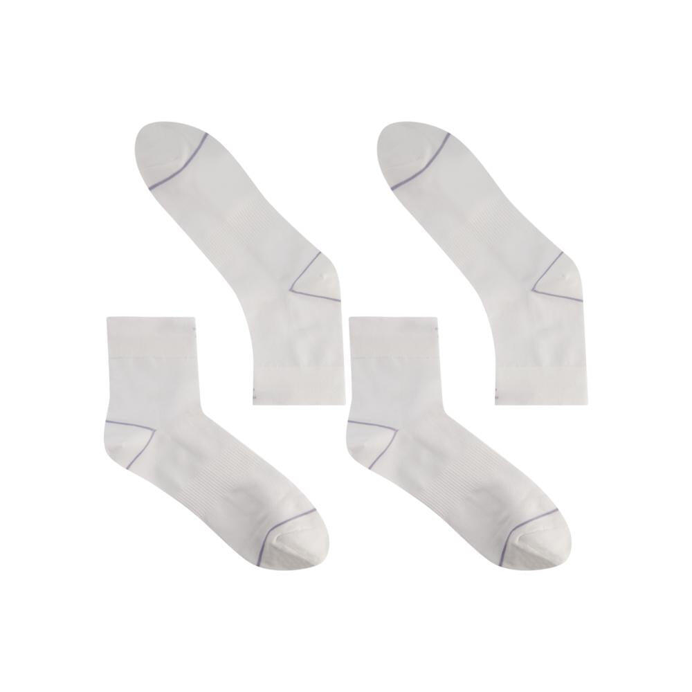 Conjunto de 2 Pares de Meias CombiFeet Branco 2/4