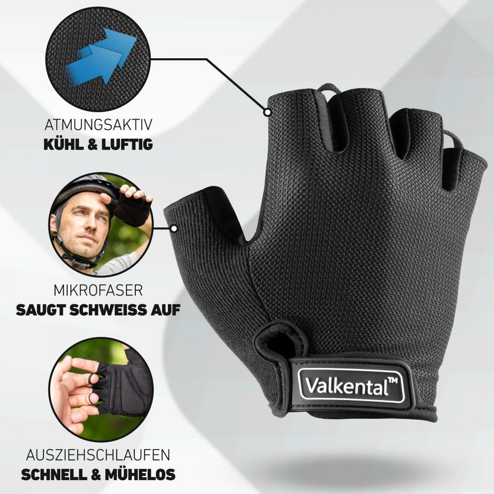 Gants Vélo Ziener Clem Homme - Doigts Courts Respirants - Gel Amortissant - Paume AX SUEDE Et XRD - Cyclisme/VTT