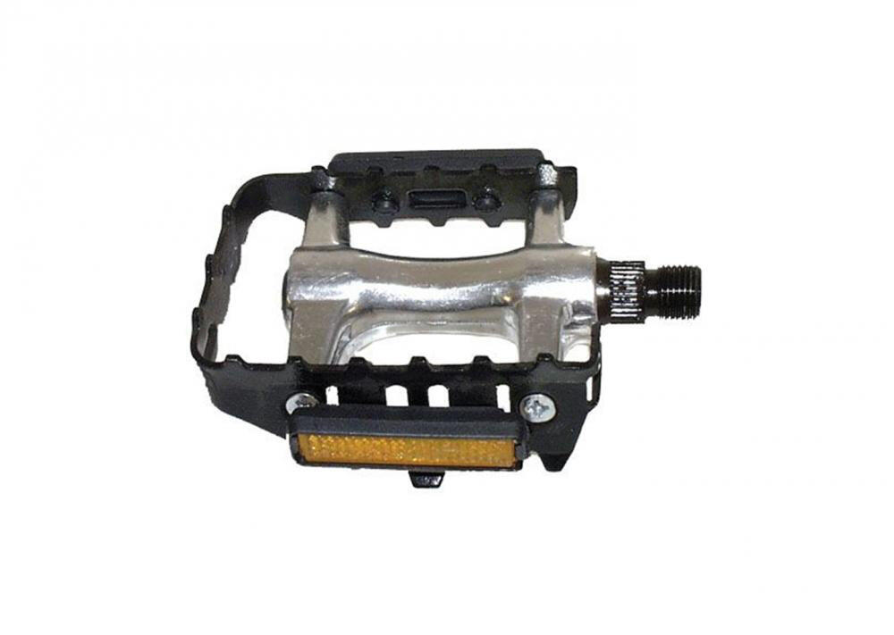 M-WAVE Pédale Steady A 9/16 pouces avec réflecteur, corps alu 2/2