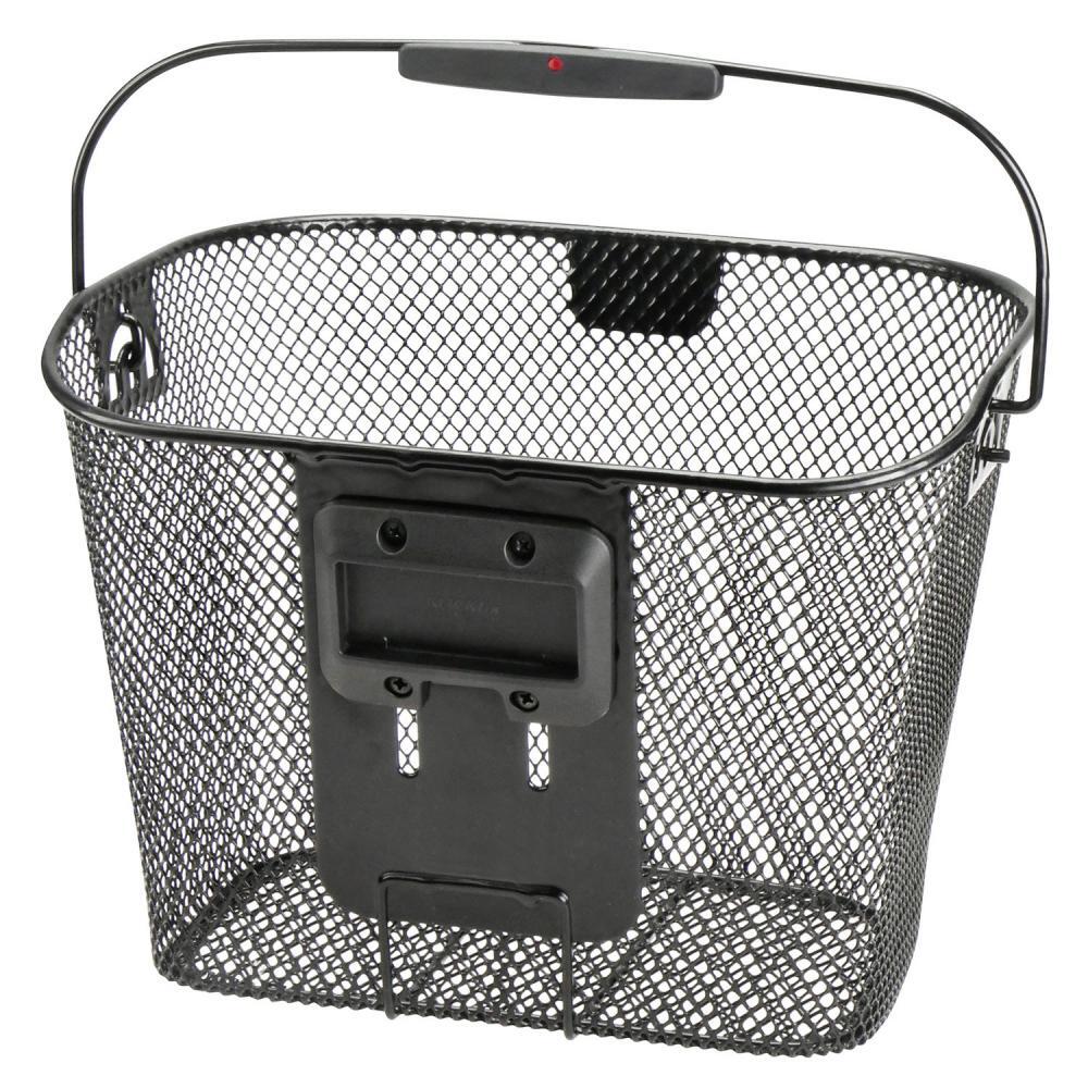 Panier vélo avant acier nid abeille avec anse fixation sur cintre avec platine p 2/3