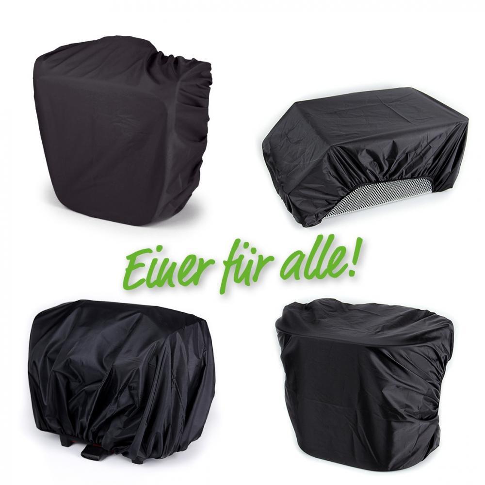 Haberland Überzug für Einzeltaschen, Körbe und Gepäckträgertaschen schwarz - ... 2/3