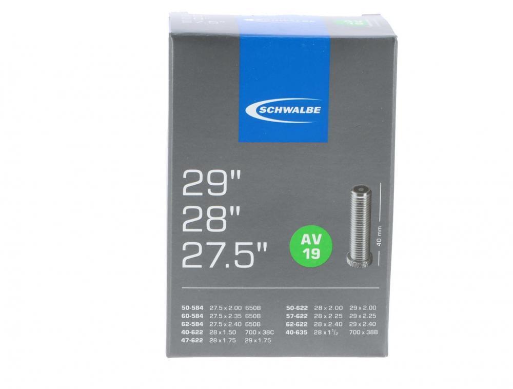 Schwalbe 2x Schlauch AV19, 27,5/28/29 Zoll (ETRTO 40/62-584/635), Autoventil ... 2/2