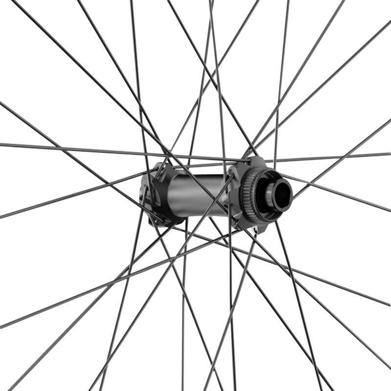 Roue avant axe traversant jante DT Swiss M1900 Boost Tubeless Ready Disc Centerl