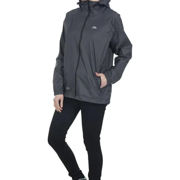 Zip-up waterproof hooded jacket Trespass Qikpac