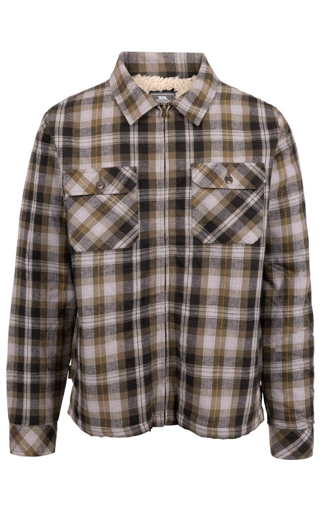 TRESPASS Trespass DANEHILL Giacca da uomo in cotone con collo Sherpa