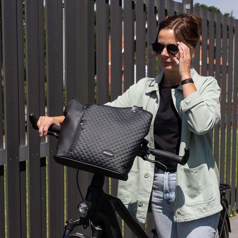 Haberland Lenkertasche Melanie schwarz - flexible Rucksack-Lenkertasche fr  E... | Decathlon