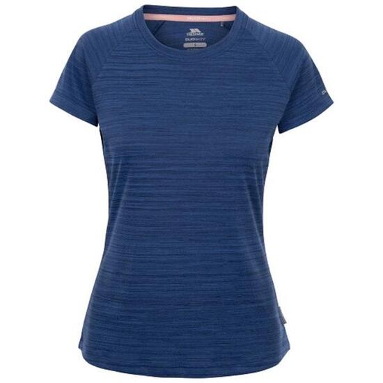 T-shirt donna Trespass VICKLAND 100% poliestere blu maniche corte