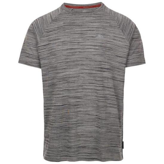 T-shirt Trespass LEECANA homme 100% polyester gris performance