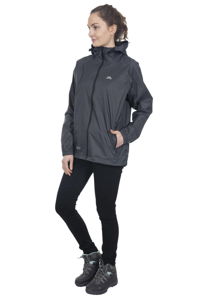 Chaqueta impermeable con capucha y cremallera Trespass Qikpac 7/7