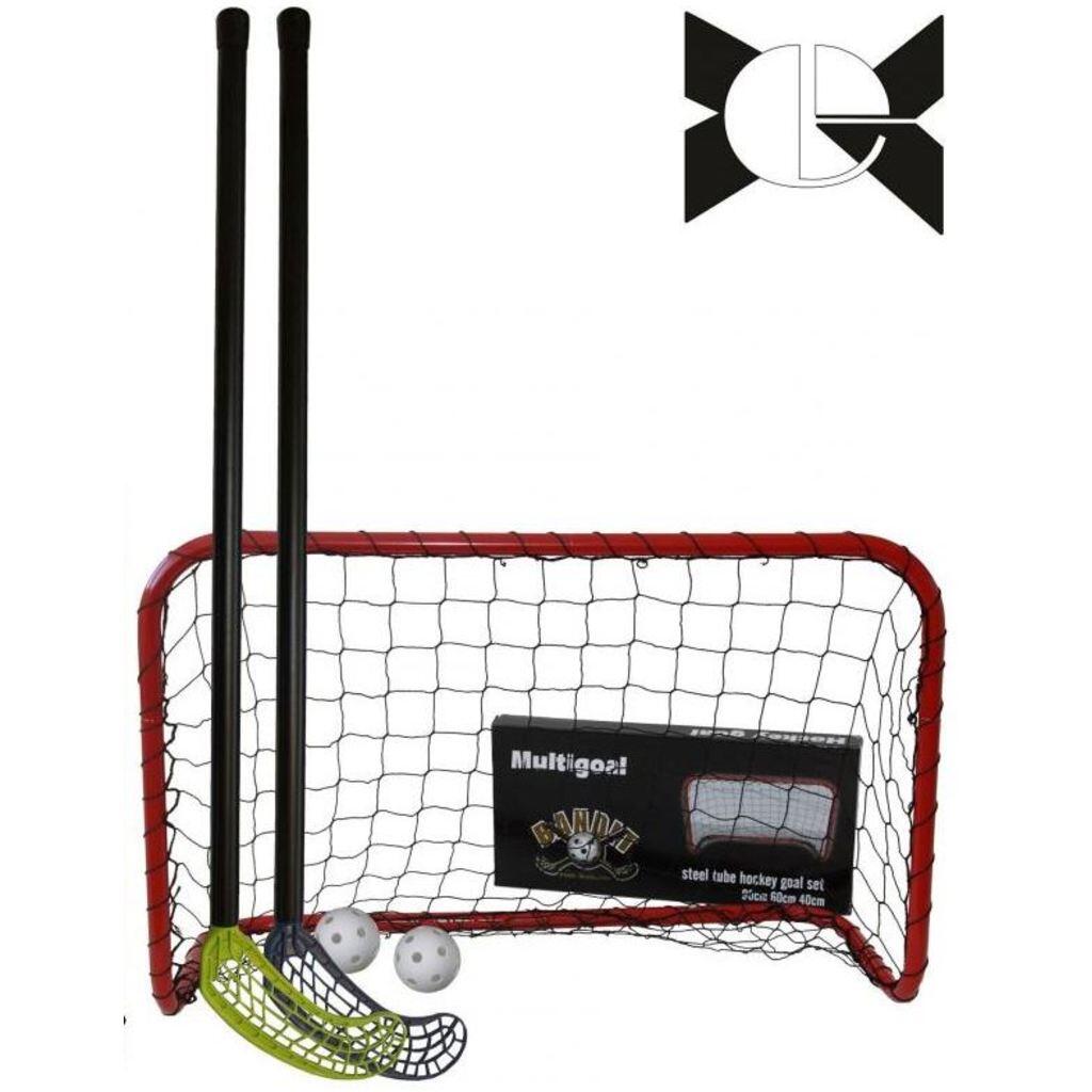 Zestaw bramki i kijów do unihokeja