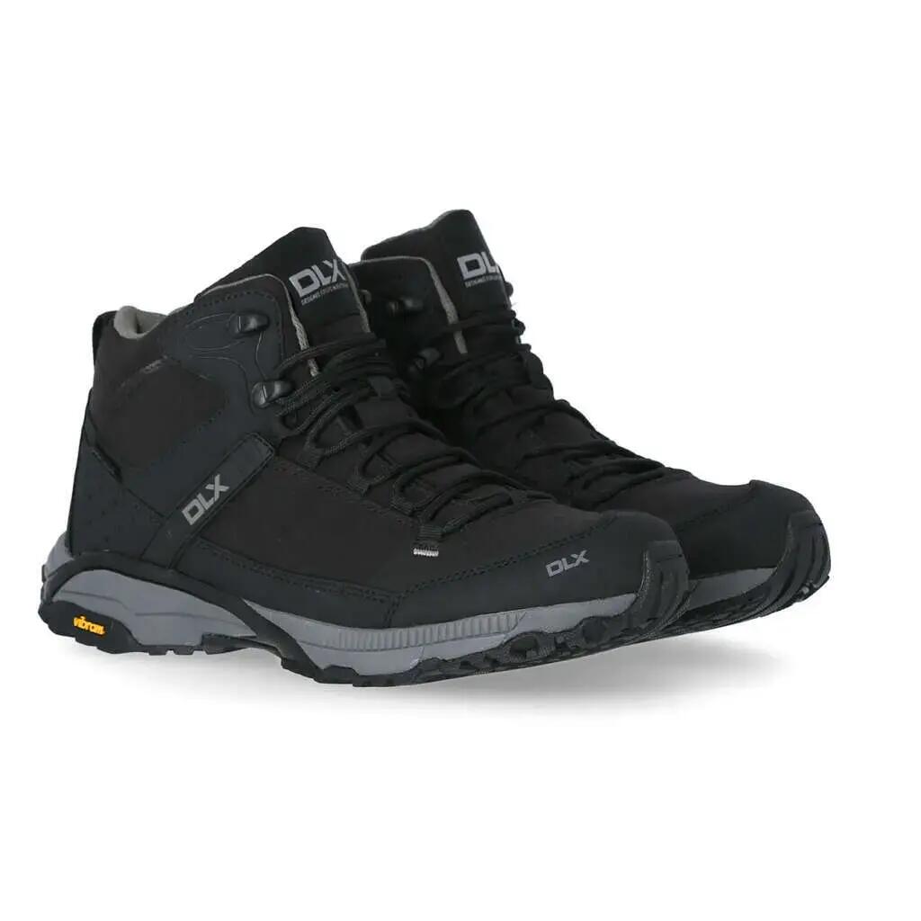 Dlx Renton Men's Mid-Cut Waterproof Work Boots Black