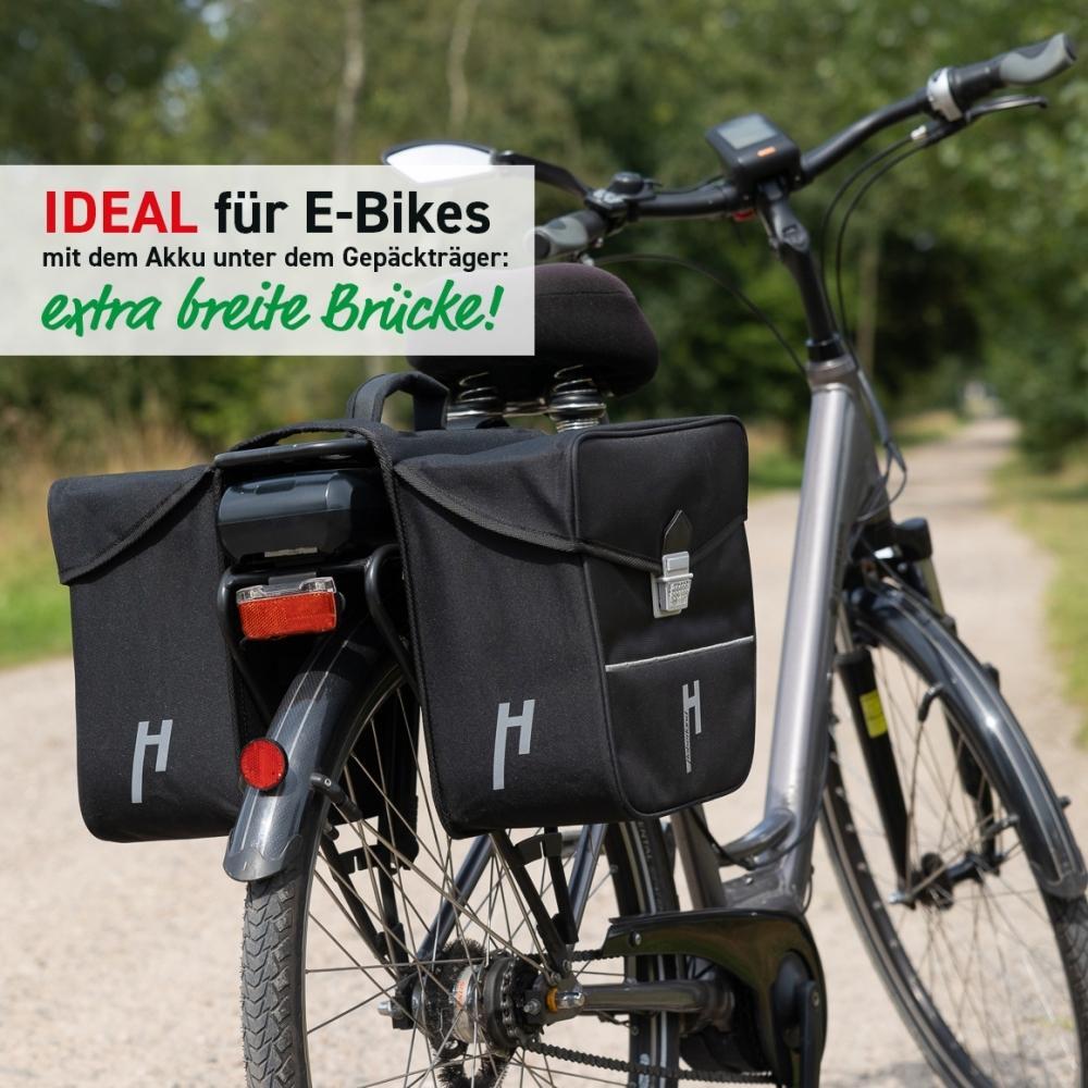 Haberland dubbele fietstas E-Bike L 2/3