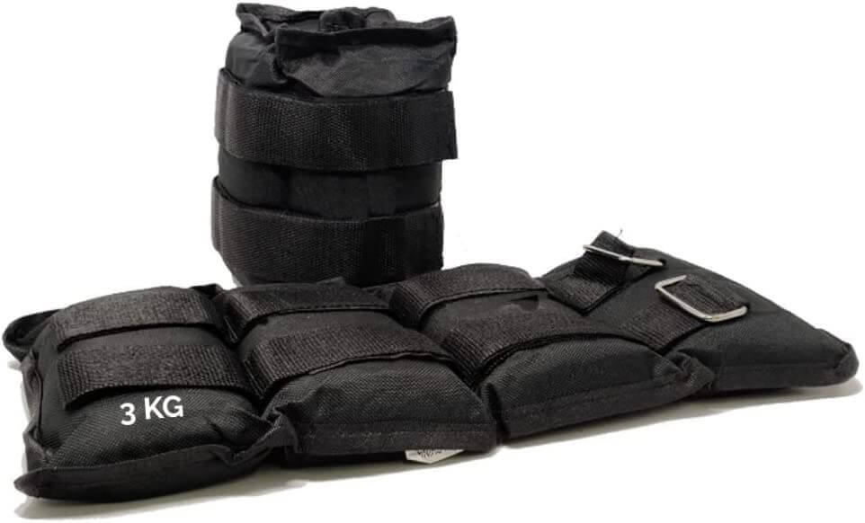 Coppia Pesi per Caviglie e Polsi da 3 Kg Regolabili a Strappo FF 1/7