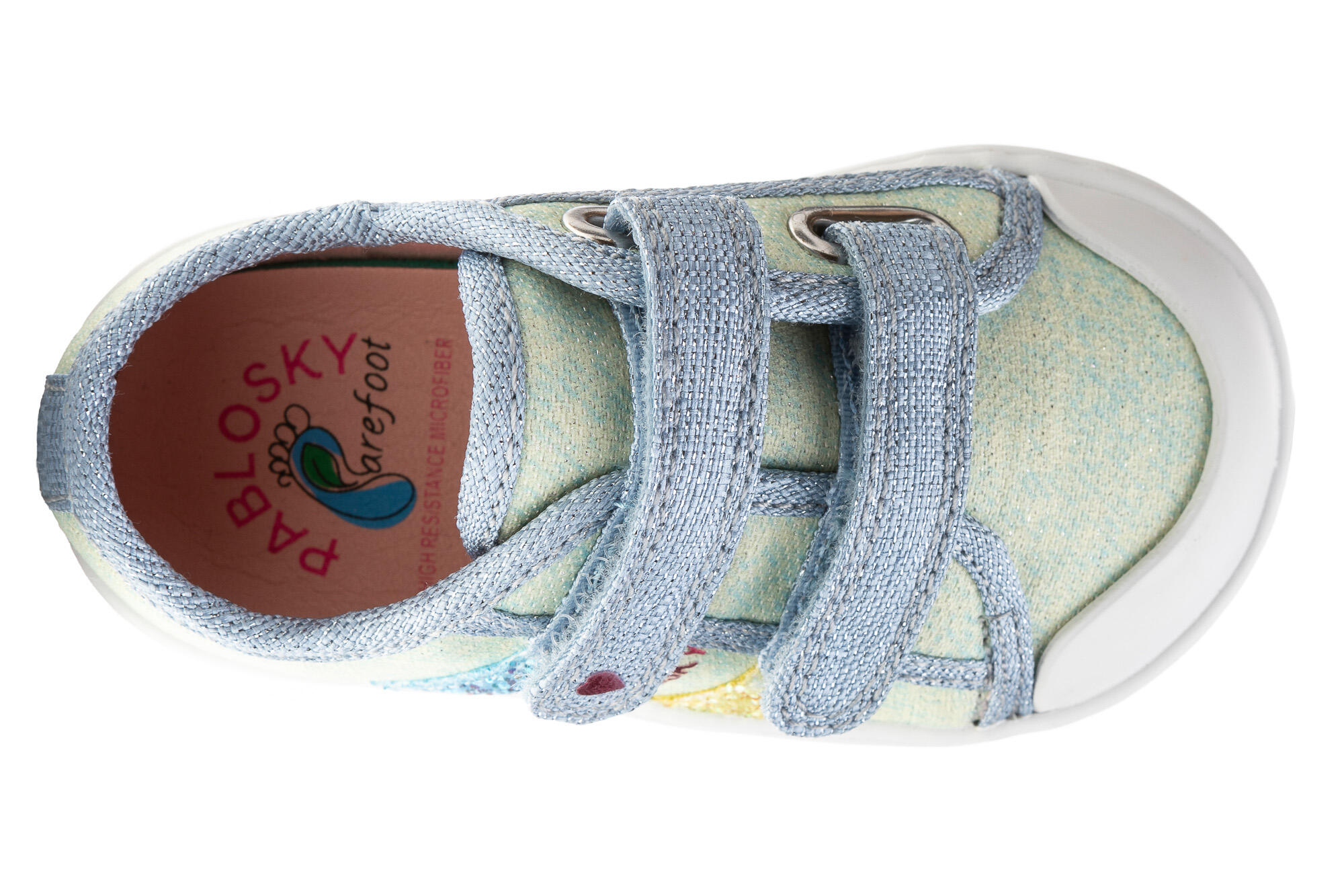 Zapatillas de Lona de Bebé Niña Pablosky con Cierre Adherente 3/6