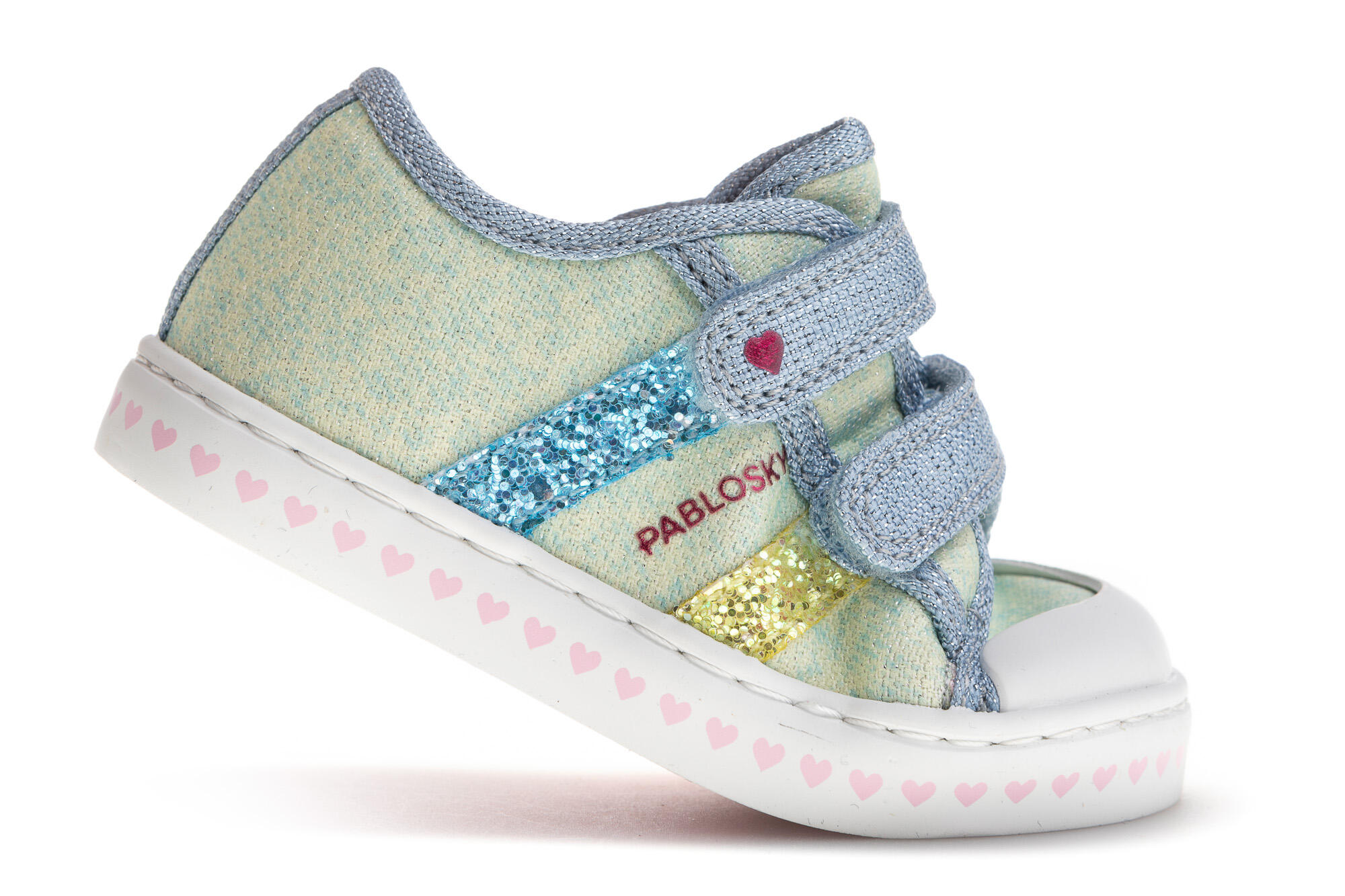 Zapatillas de Lona de Bebé Niña Pablosky con Cierre Adherente 5/6