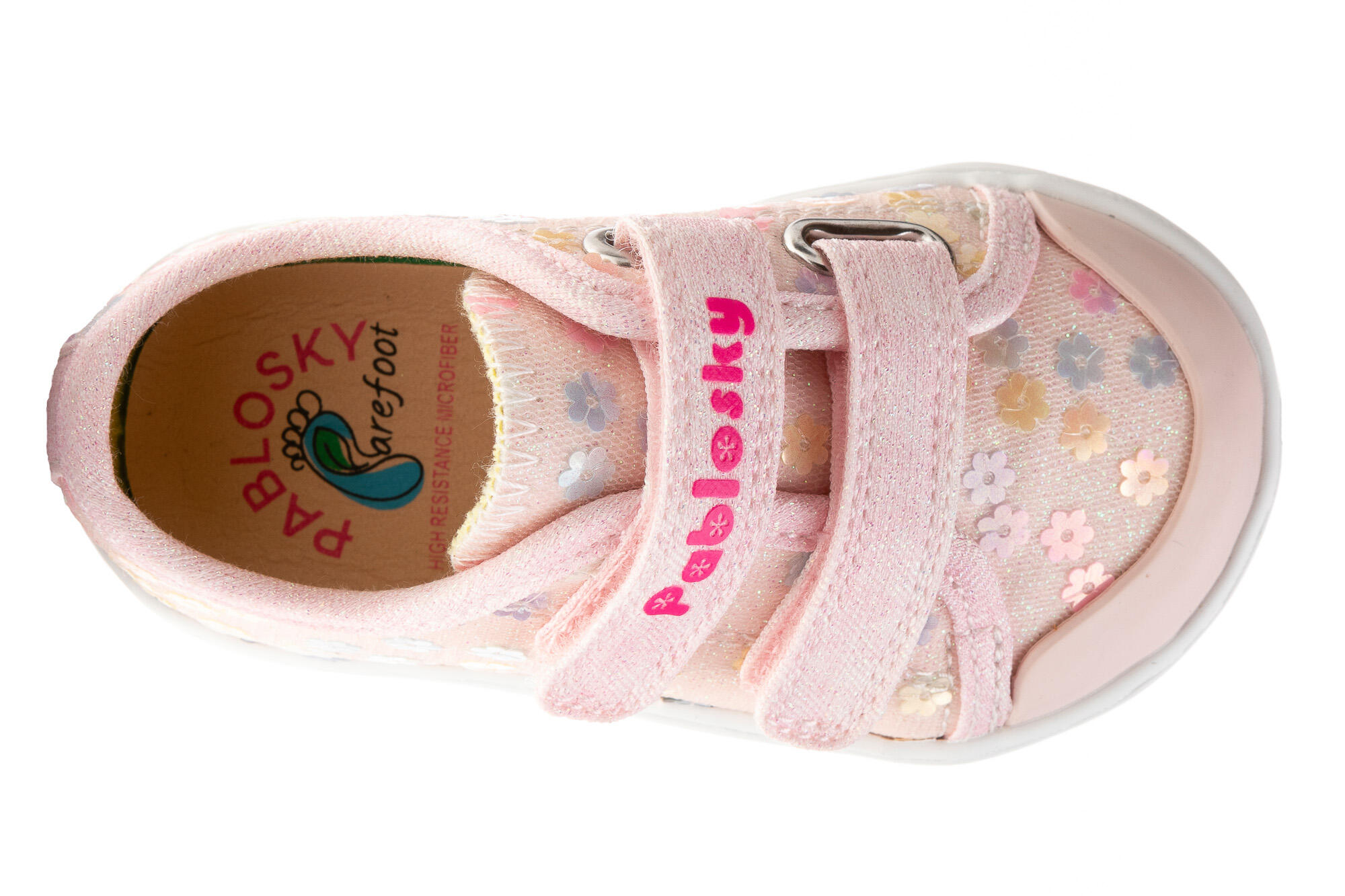 Zapatillas de Lona de Bebé Niña Pablosky con Cierre Adherente 3/6