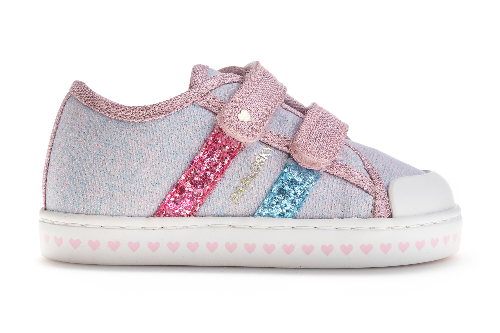 Zapatillas de Lona de Bebé Niña Pablosky con Cierre Adherente 6/6