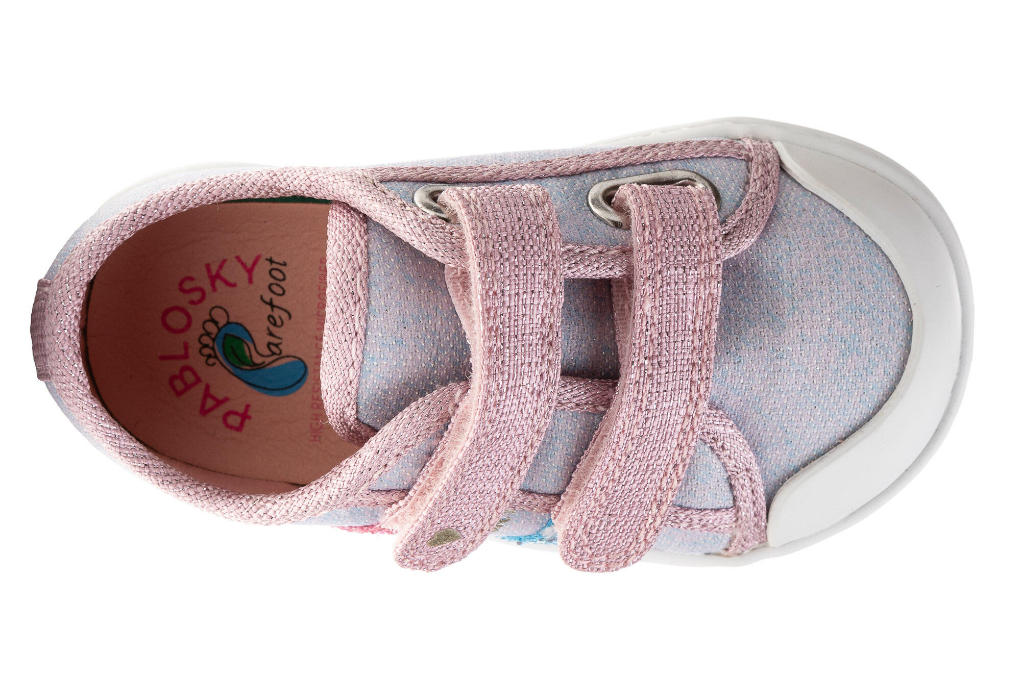 Zapatillas de Lona de Bebé Niña Pablosky con Cierre Adherente 3/6