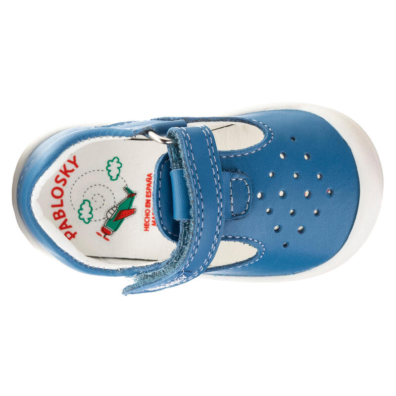 Sandalias de Bebé Unisex Pablosky de Piel con Cierre Adherente