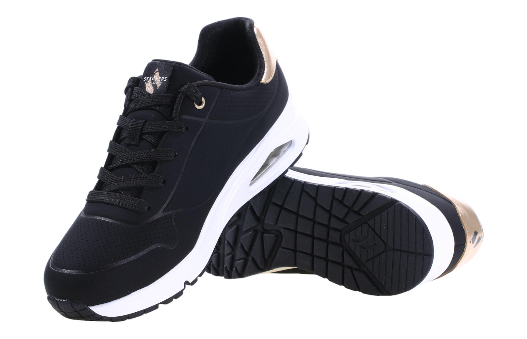 Sapatilhas Skechers Menina Uno Gen1 - Shimmer Away Preto 5/6