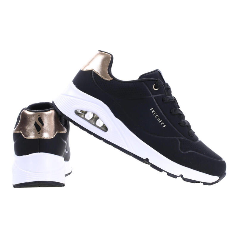Sapatilhas Skechers Menina Uno Gen1 - Shimmer Away Preto