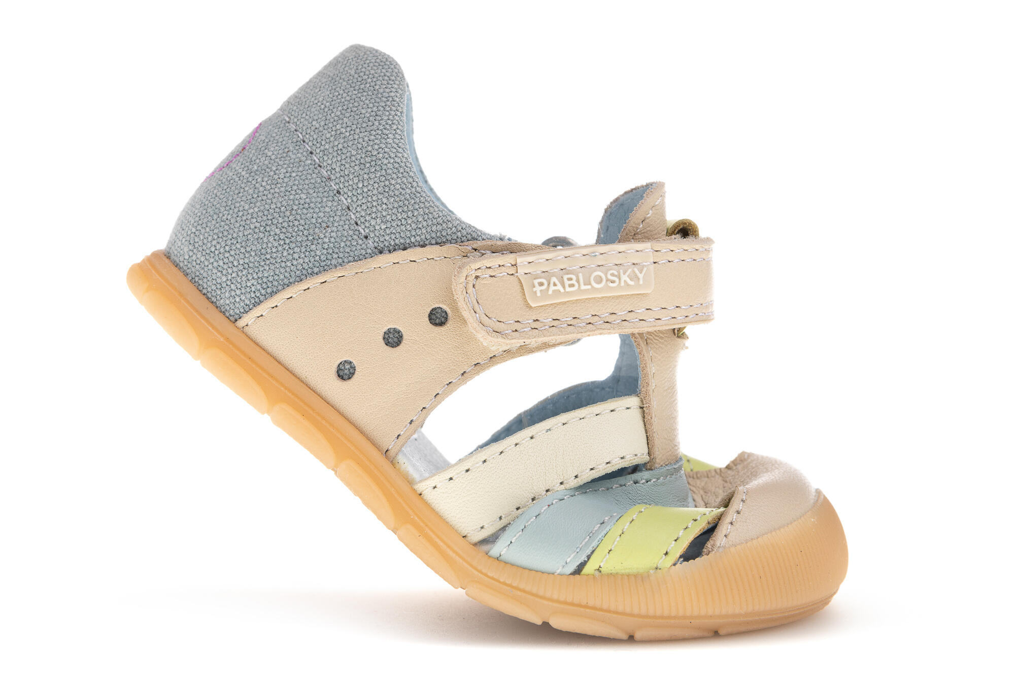 Sandalias de Bebé Unisex Pablosky de Piel y Textil Técnico con Cierre Adherente 6/6