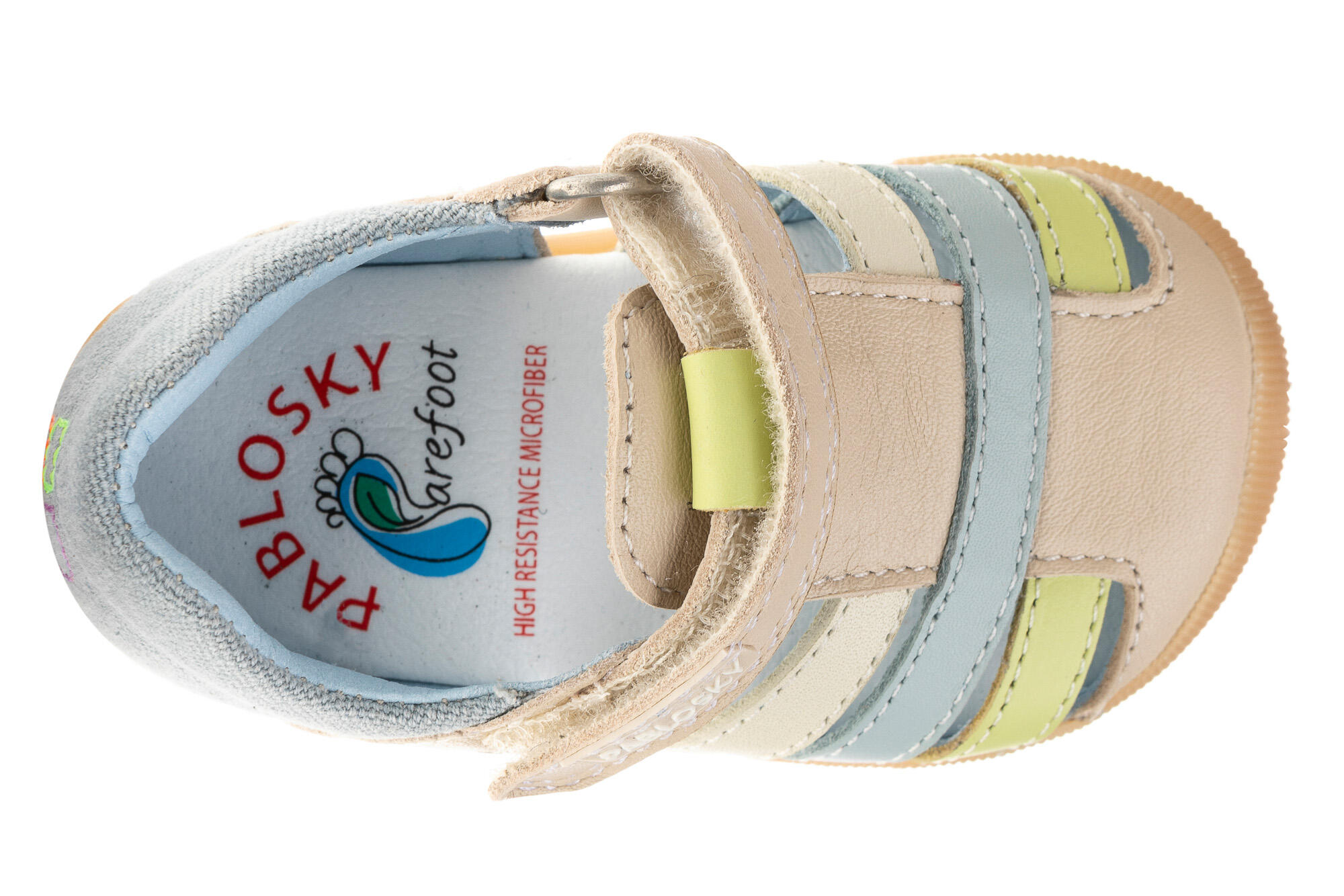 Sandalias de Bebé Unisex Pablosky de Piel y Textil Técnico con Cierre Adherente 4/6