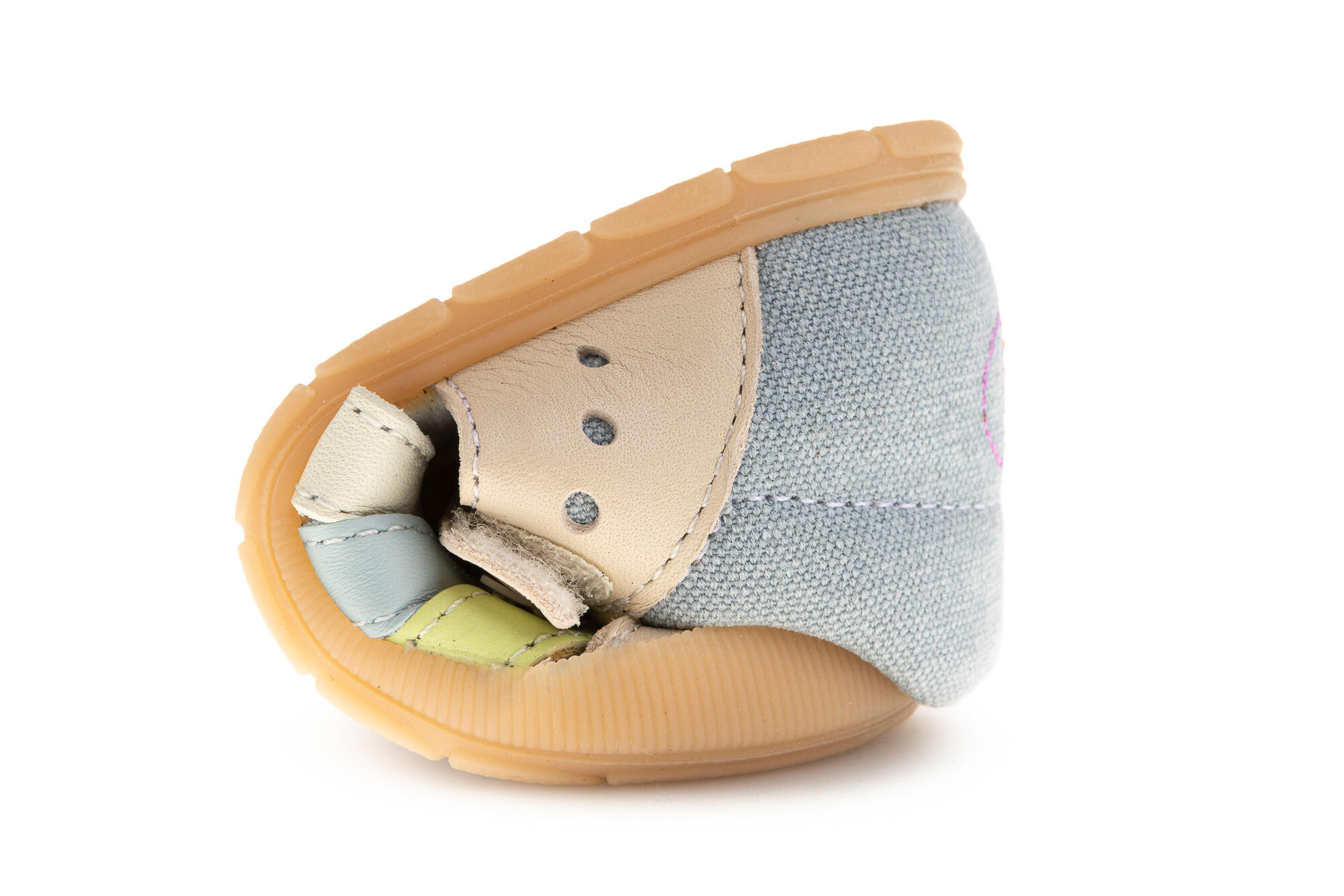 Sandalias de Bebé Unisex Pablosky de Piel y Textil Técnico con Cierre Adherente 2/6