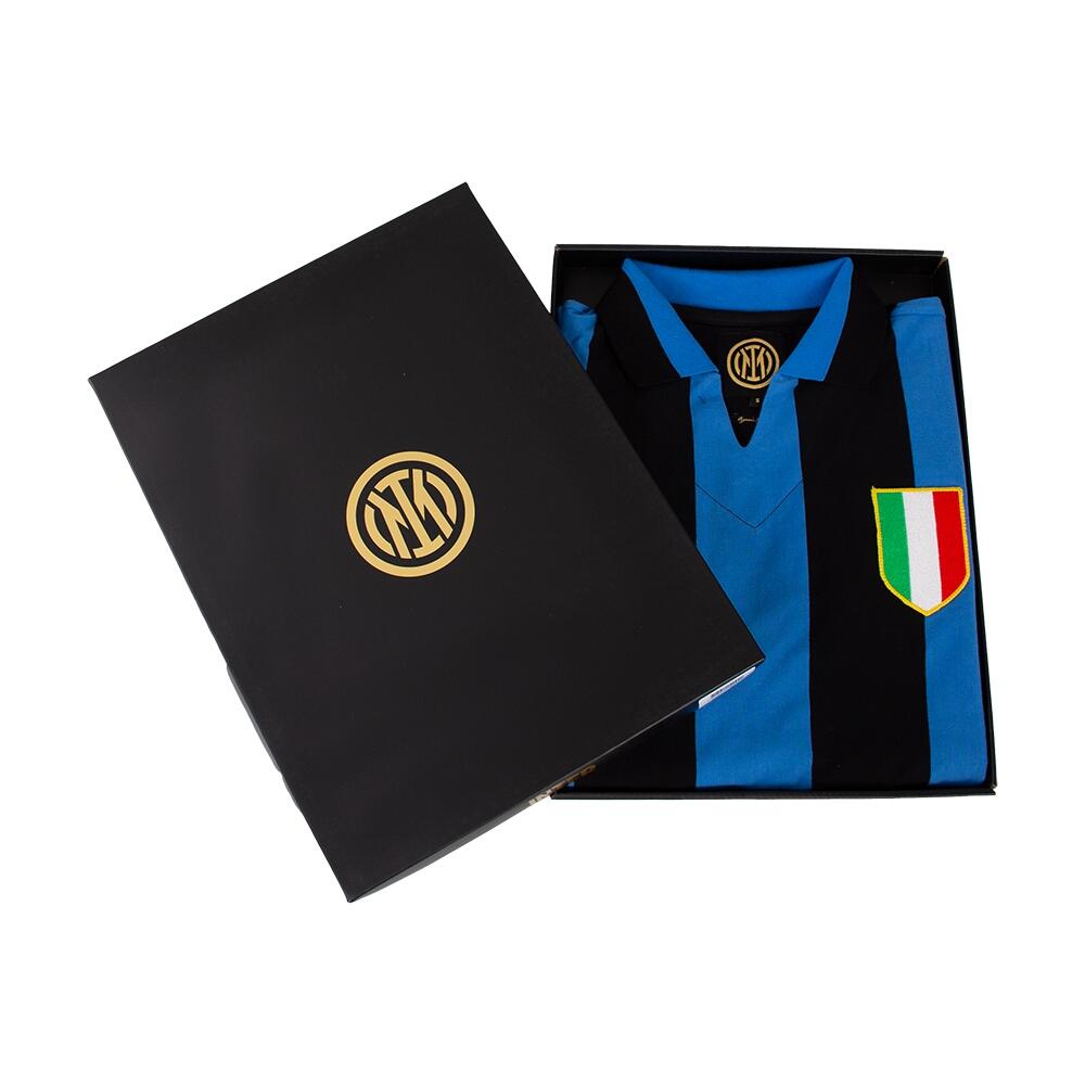 Camiseta de Fútbol - Hombre - FC Internazionale 1963 - 64 - Azul - Negro 5/7