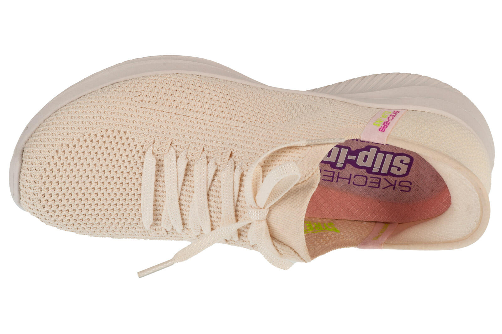 Chaussures Femmes Skechers Slipins Ultra Flex 30 Elevated Motion beige 3/4