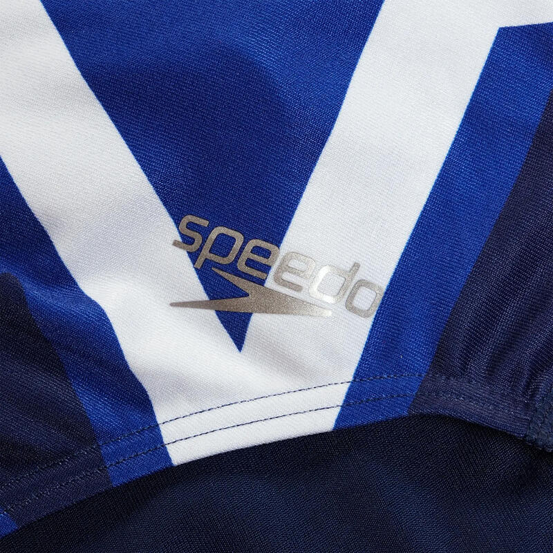 Maillot de bain femme Speedo Placement Digital Vback Cerulean Blue/True