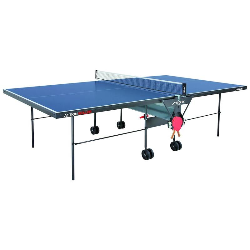 Stůl na stolní tenis Action Roller, modrý