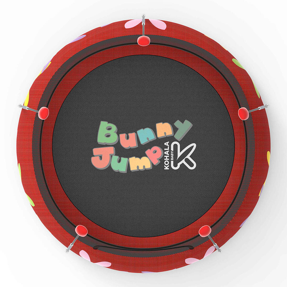 Trampolín Kohala 2 en 1 parque de juegos y cama elástica- Rojo 4/4