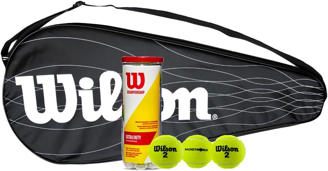 Wilson Performance BLX Tennis Racket Cover Tennis Ball Bundle