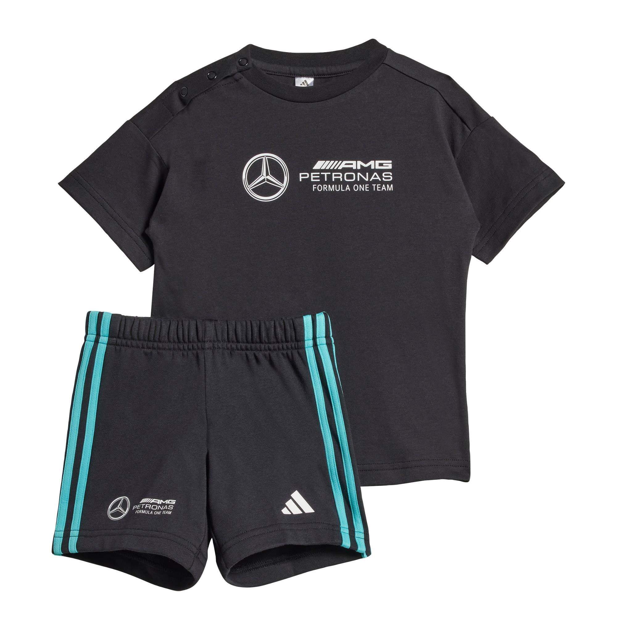 Adidas - Ensemble Bébés Manches Courtes Adn Mercedes - Amg Petronas Formula One Team - Survêtement - Blanc|noir - Decathlon