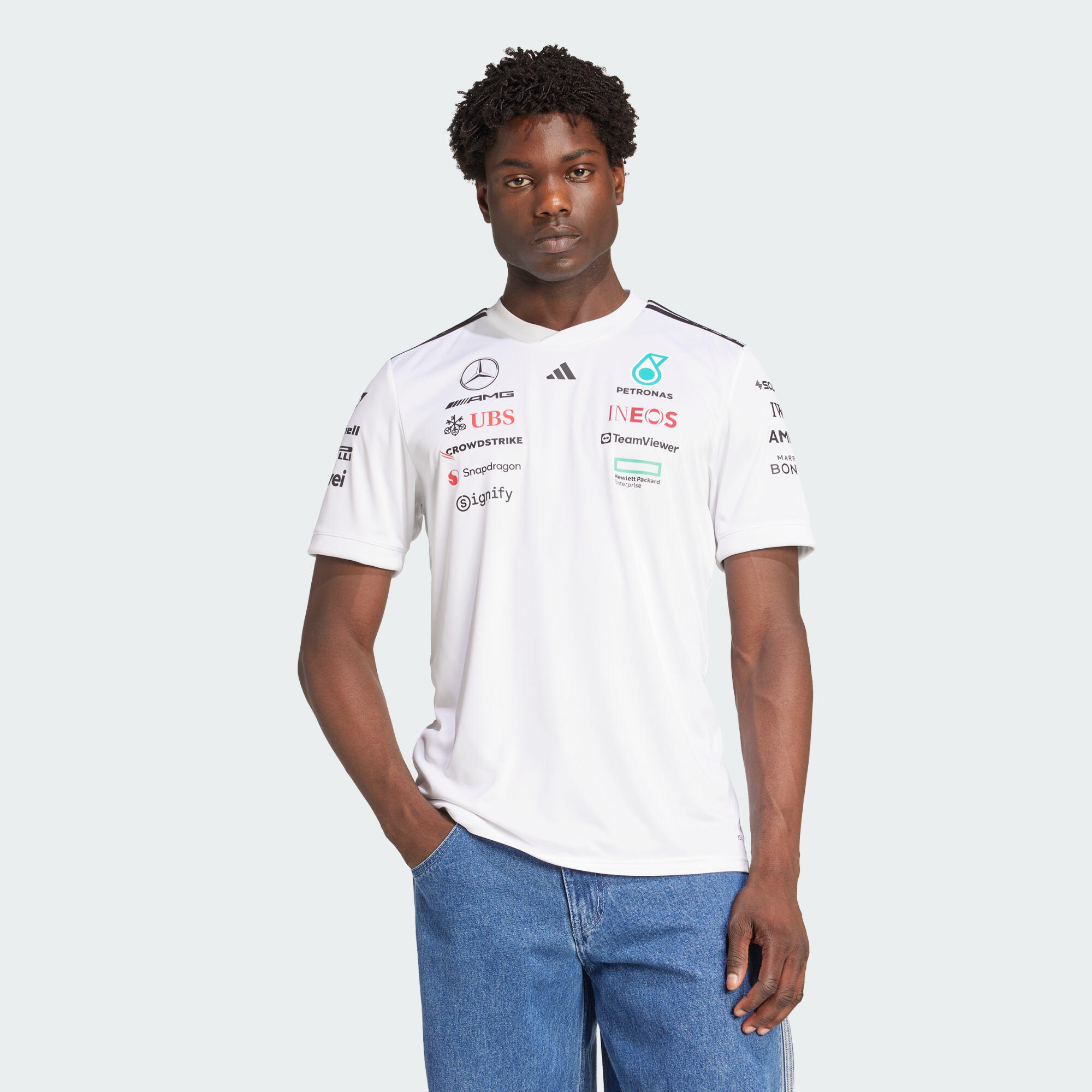 ADIDAS MERCEDES - AMG PETRONAS FORMULA ONE TEAM DRIVER JERSEY