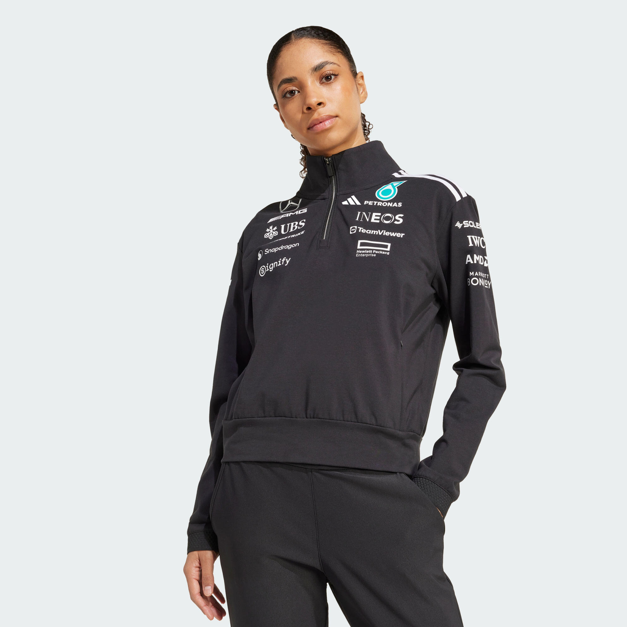 ADIDAS CAMISOLA FECHO 1/4 DA MERCEDES-AMG PETRONAS FORMULA ONE TEAM