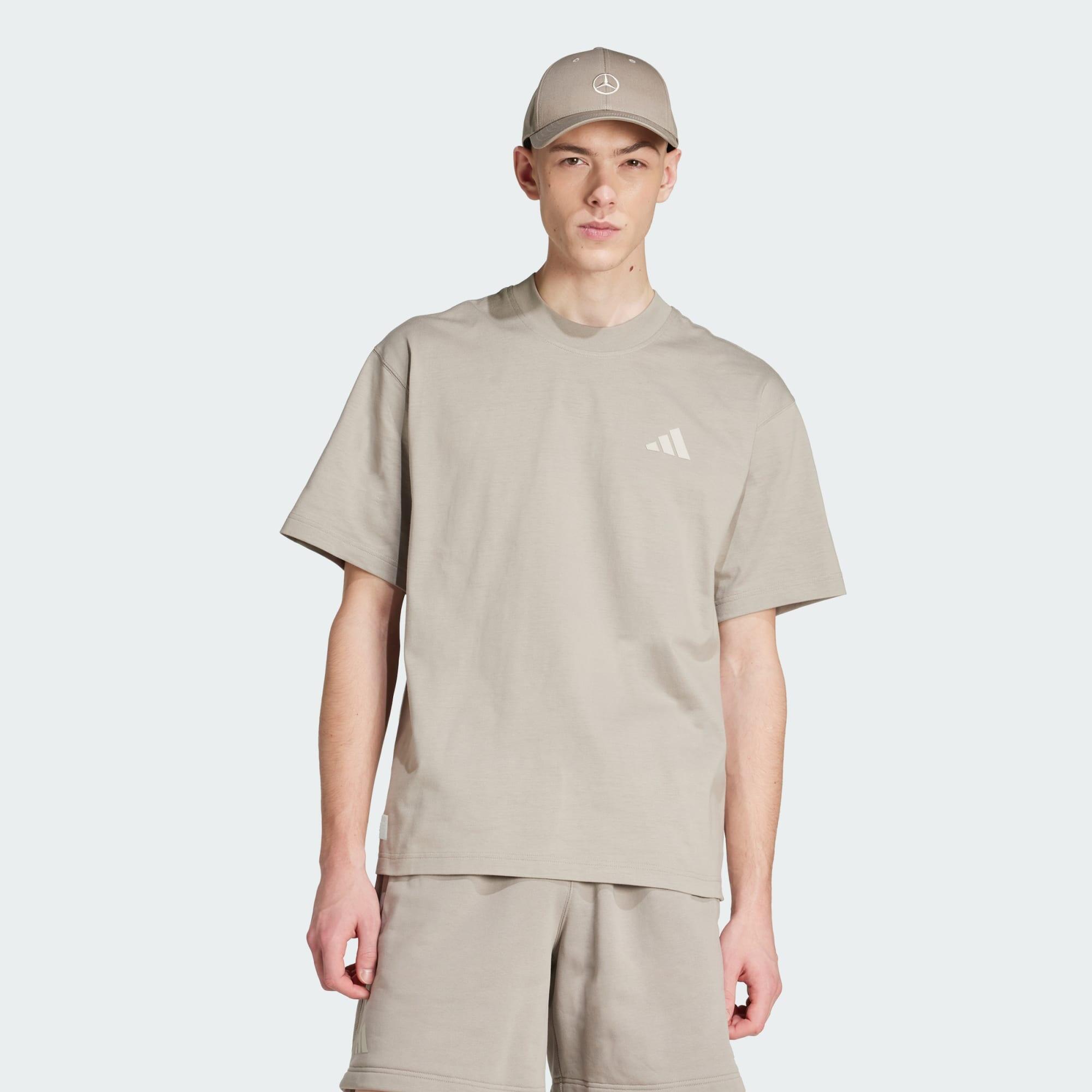 Adidas - T-shirt Survêtement Premium Mercedes - Amg Petronas Formula One Team - T-shirt Manches Courtes - Beige - S - Decathlon