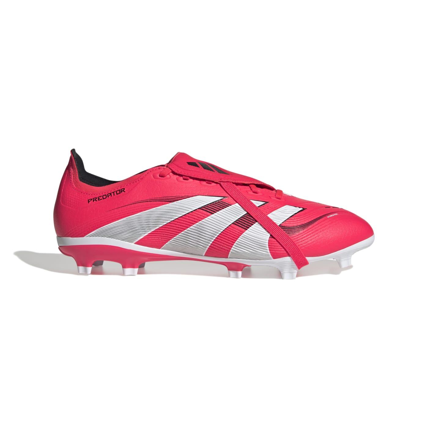 Adidas - Crampons Adidas Predator League Languette Rabattue Fg/mg - Chaussures De Football - Blanc|noir|rouge - 42,5 - Decathlon