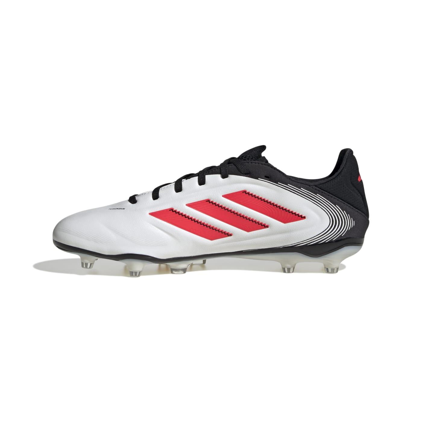 Chuteiras Adidas Copa Pure III Pro FG Brancas e Pretas 3/7