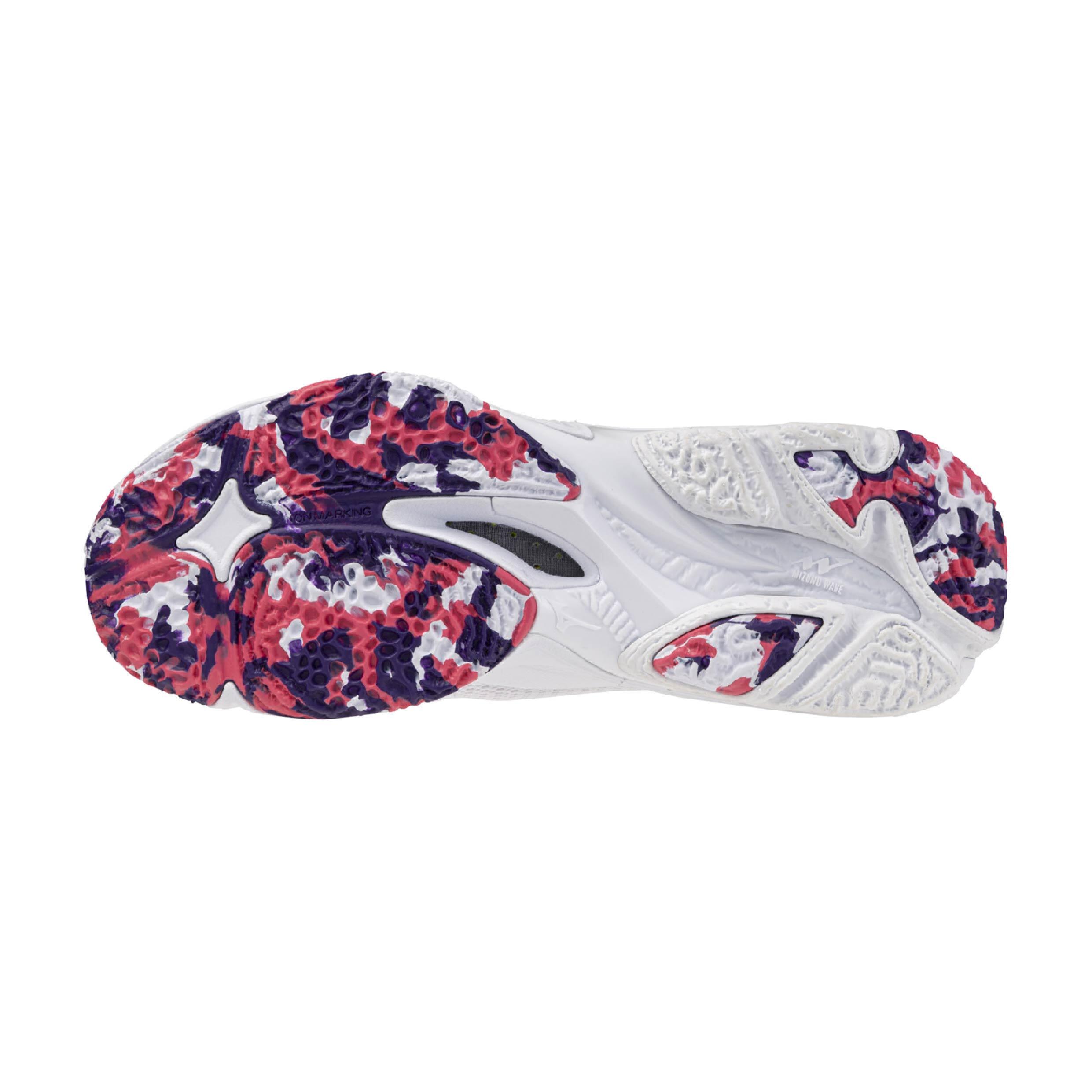 Volleyball Shoe Wave Lightning Z8 White/Violet Indigo/Camelia Rose